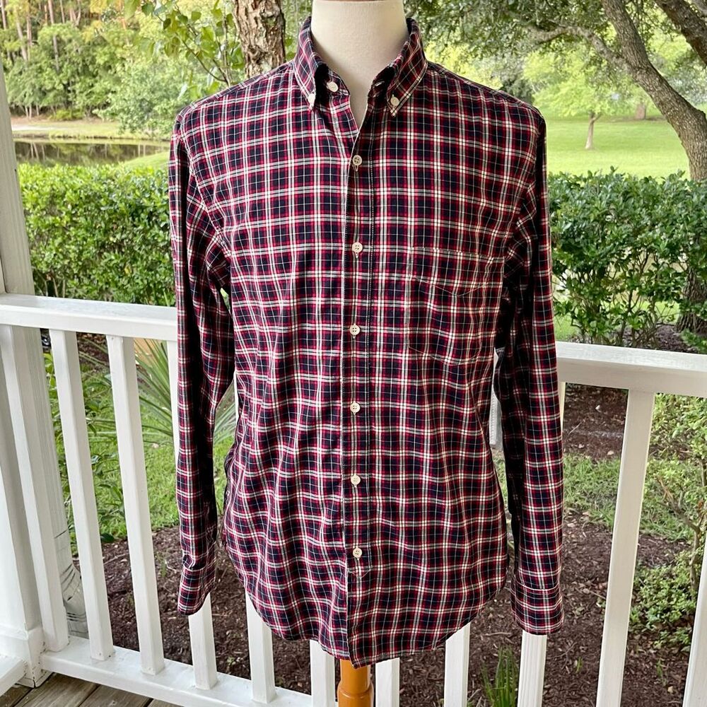 Shades of Grey by Micah Cohen Plaid Long Sleeve Shirt. Size XL.